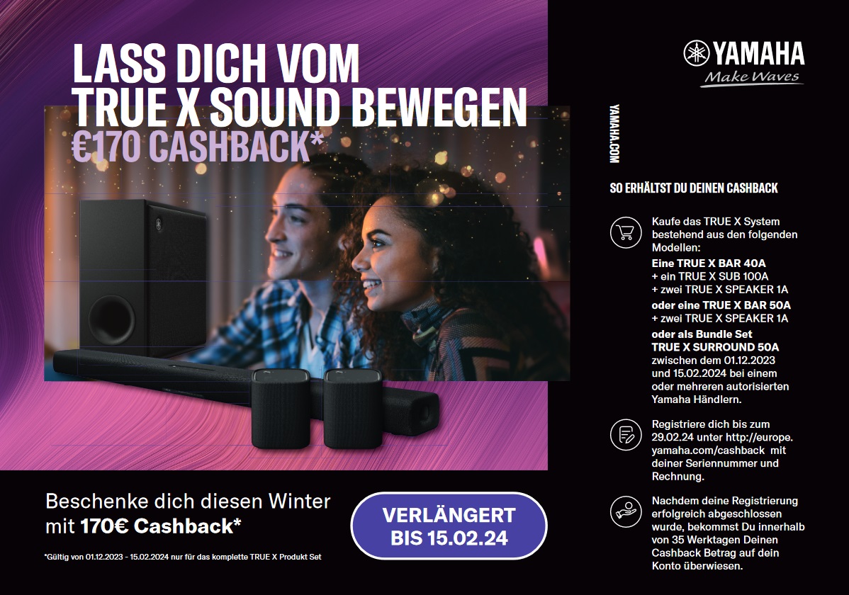 TruX Soundbar Cashback bis Feb. 2024